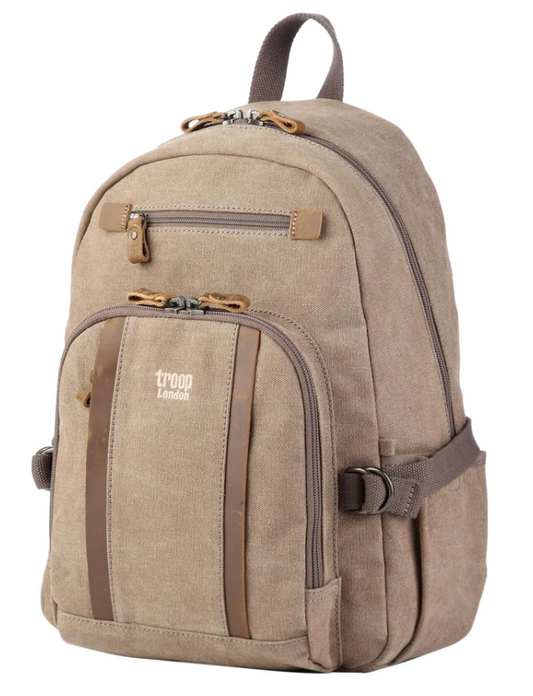Medium Canvas Troop Backpack - Brown